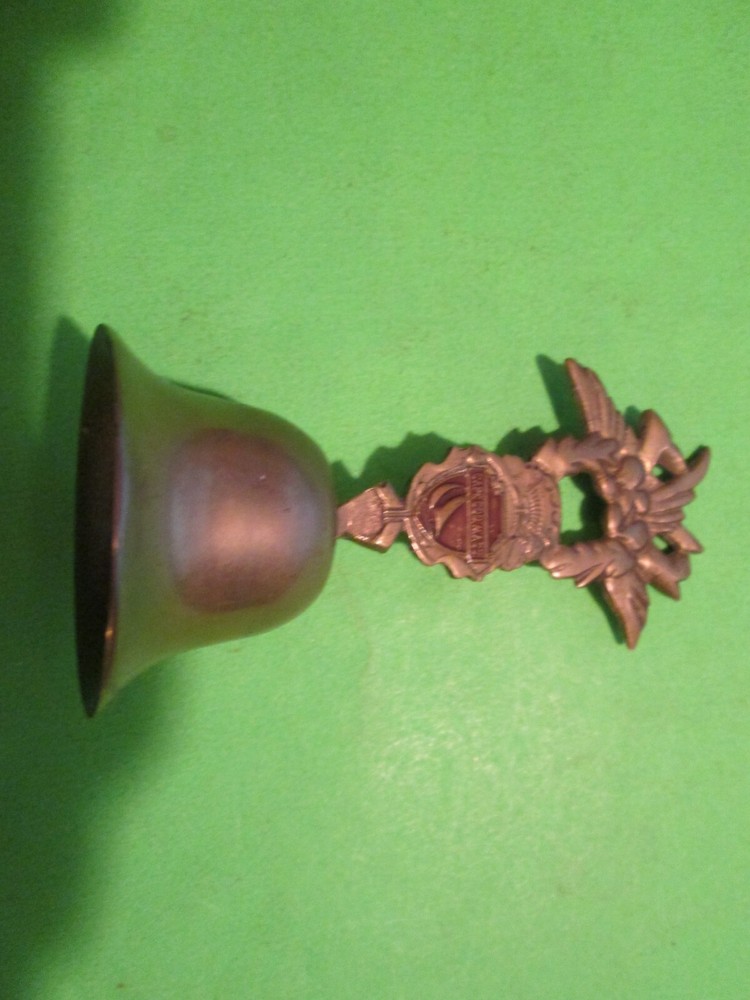 Vintage SOUVENIR Brass Bell CAPECOD MASSACHUSETTS