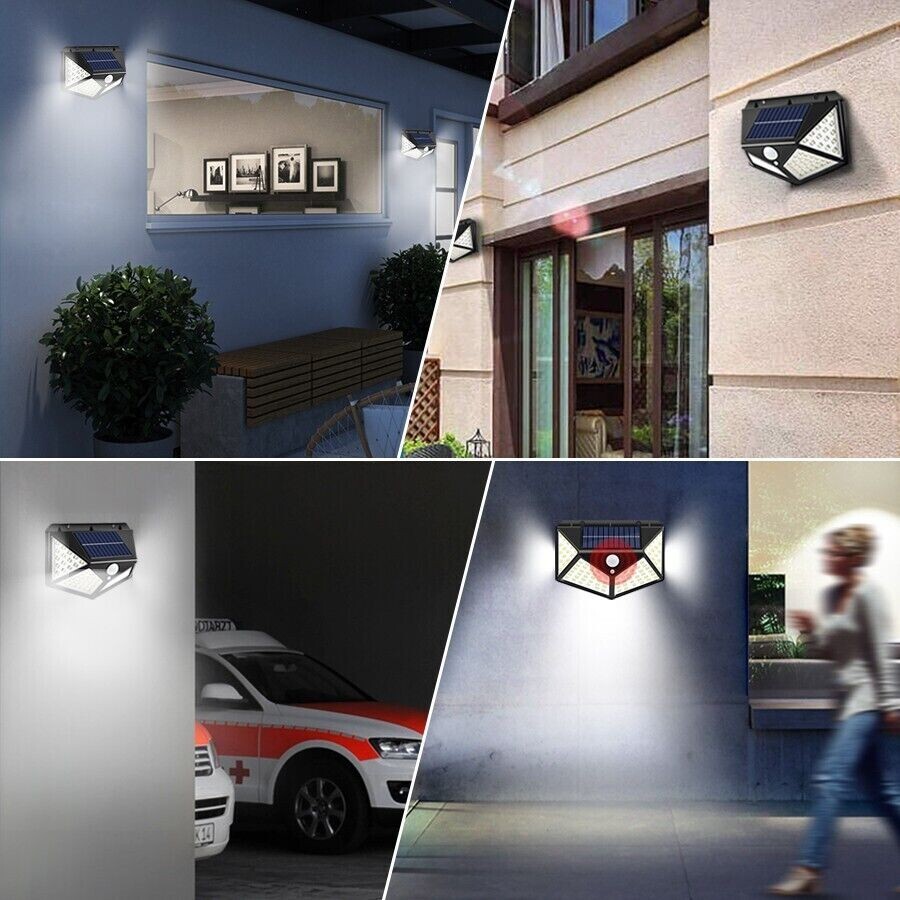 Outdoor Wall Lamp with Solar Panel Twilight Garden Light