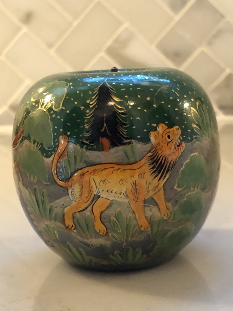 Handpainted Wooden Apple