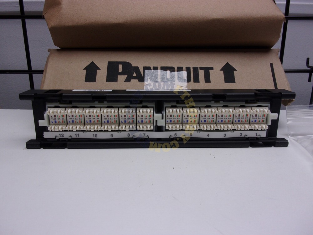 Panduit NK6PPG12WY Flat Punchdown Keystone Patch Panel