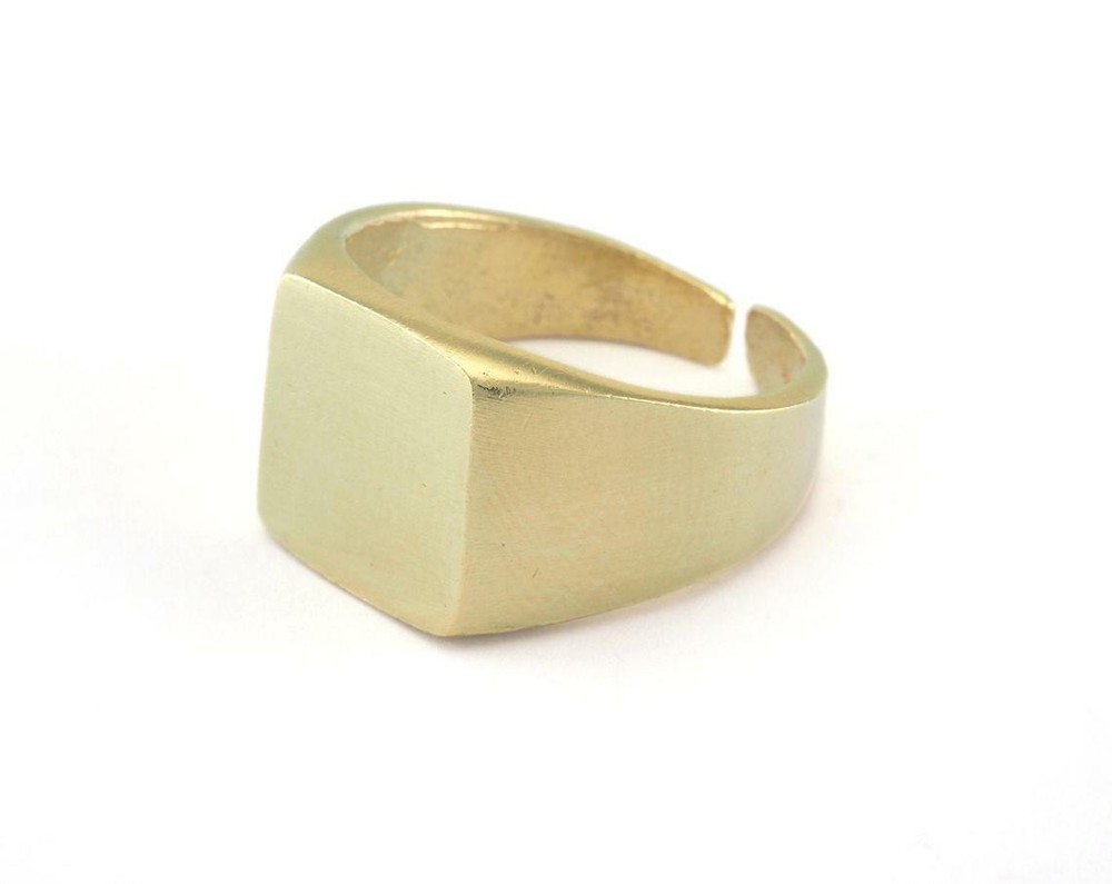 Adjustable Ring Blank - raw brass (20mm 10.5US inner size - Adjustable ) Oz2979