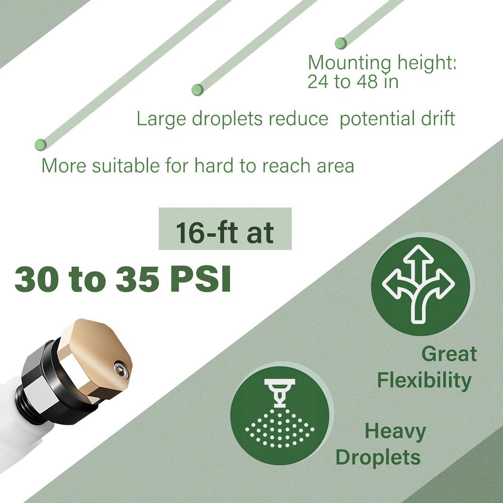 BN2BP125FWX-CS 16 Foot Broadcast Spray Full Pattern Boomless Nozzle Replacement