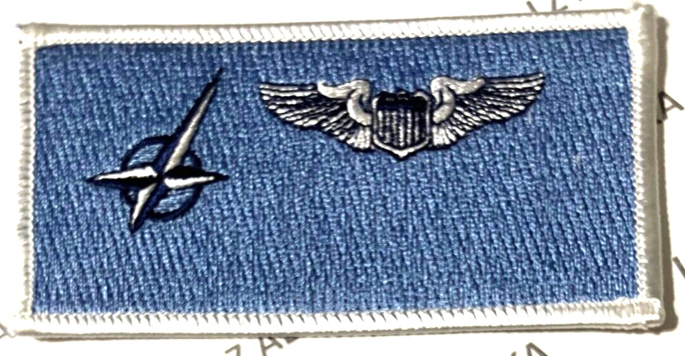 NATO AIR FORCE PILOT NAMETAG PATCH (AFB)
