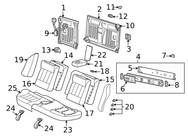 Genuine GM Latch Assembly 22662512