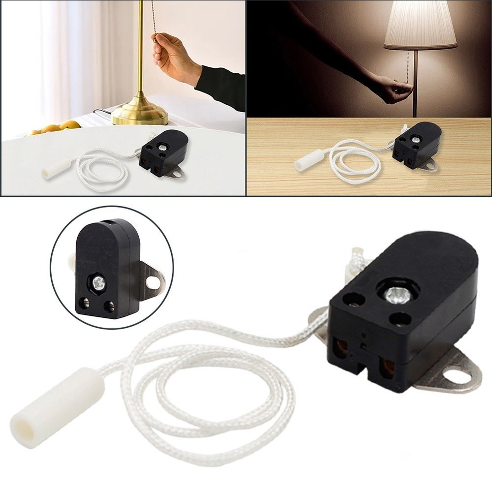 Pull cord switch Pull cord wall light switch with cord rotating pull cord switch
