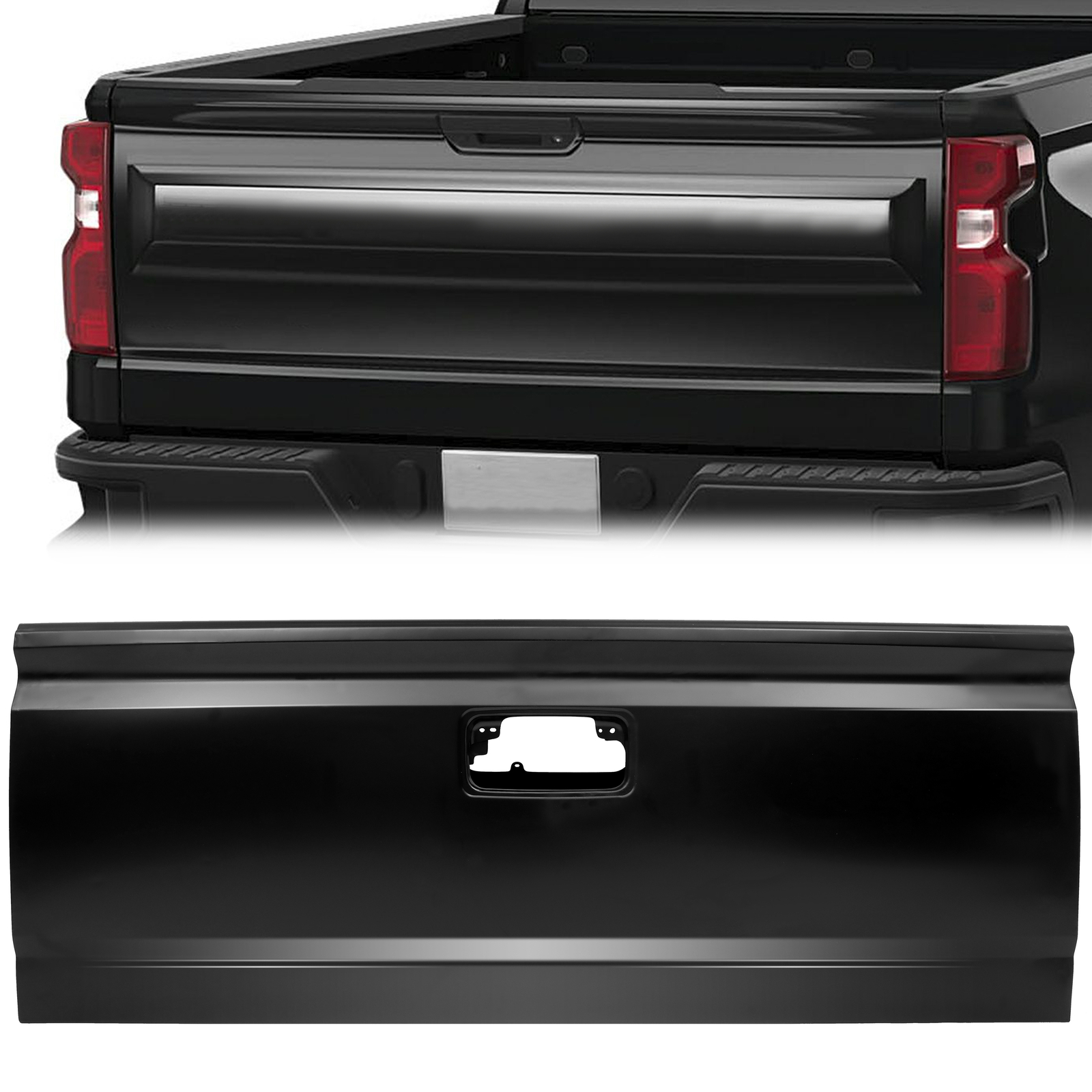 Rear Steel Tailgate For Chevy Silverado GMC Sierra 2014-2019 2015 2016 W/ Assist