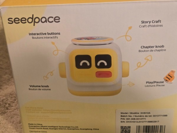 Seedpace Interactive Player Starter Set - Screen-Free Storyteller - Model XHS10A