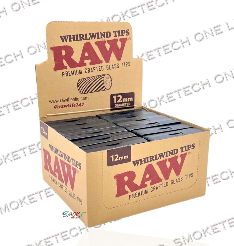 RAW Whirlwind Glass Tips-12mm (Single Pack)
