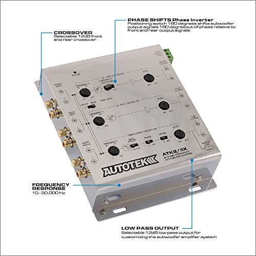 ATK2 3X Active Crossover Processor (Silver) – 8.5 Volts, 2-Way and 3-Way,