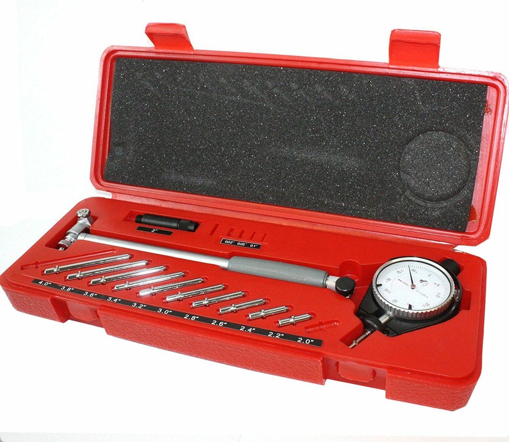Engine Cylinder Dial Bore Indicator Gauge Kit 2" - 6" .0005"