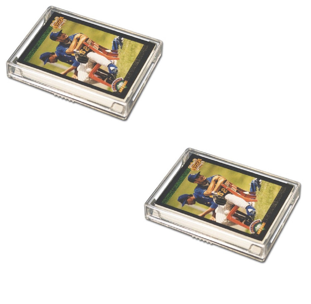 (2-Pack) Pro-Mold 2 Piece Plastic Card Storage Box (25 Count Size) Slider Box