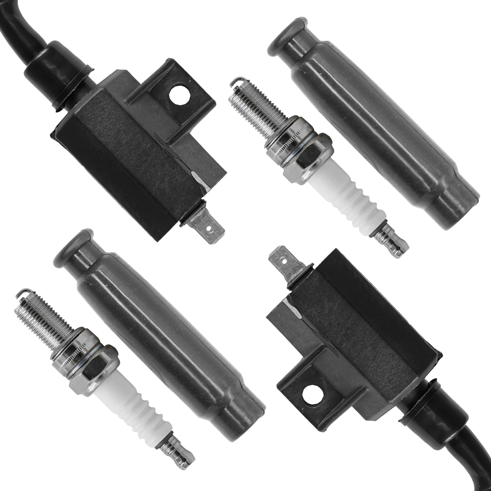 Ignition Coil w/Spark Plug & Cap for Kawasaki Brute Force 650 KVF650 4x4 2005-13