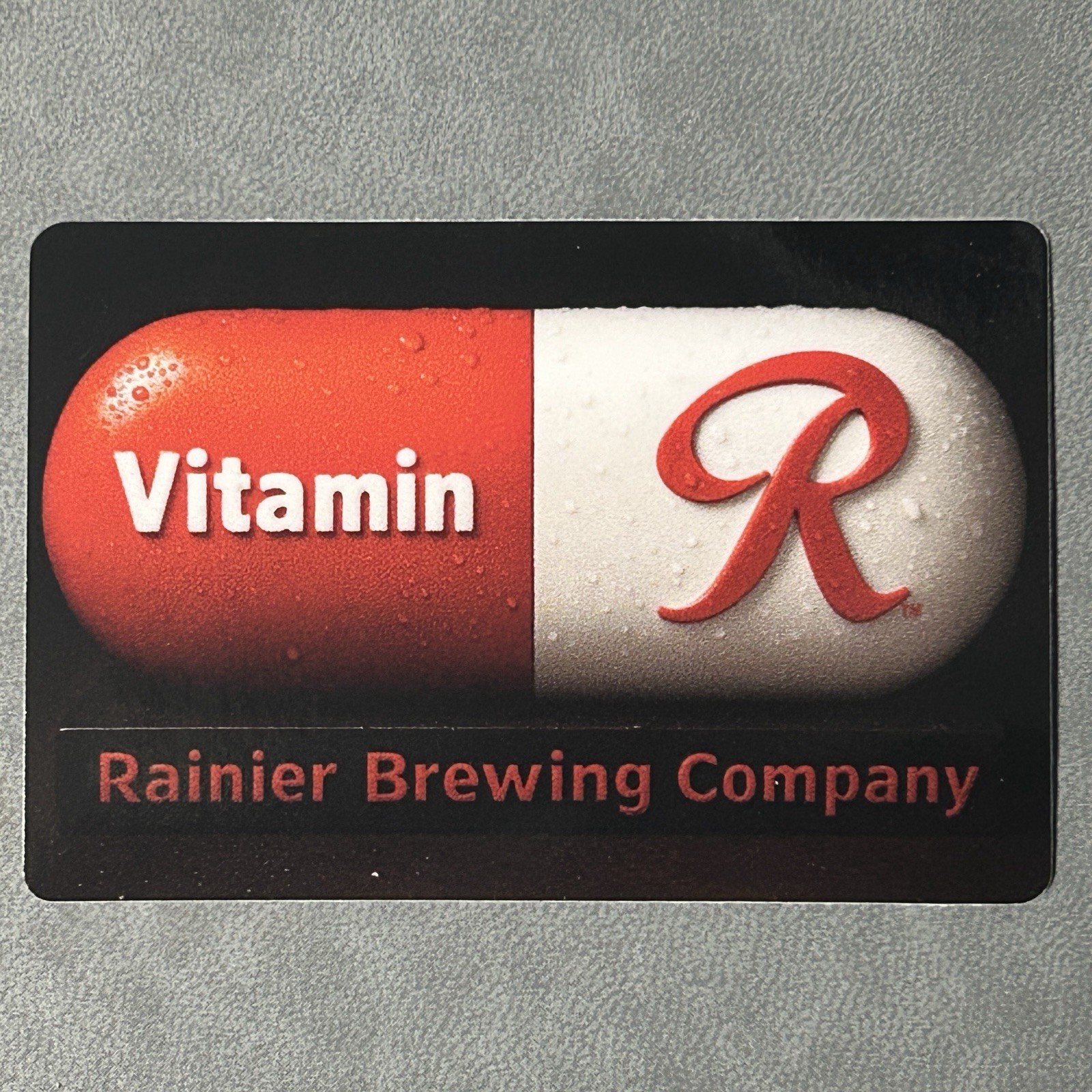 Rainier Beer Vitamin R Vinyl Sticker 3” Brewery Classic Seattle WA