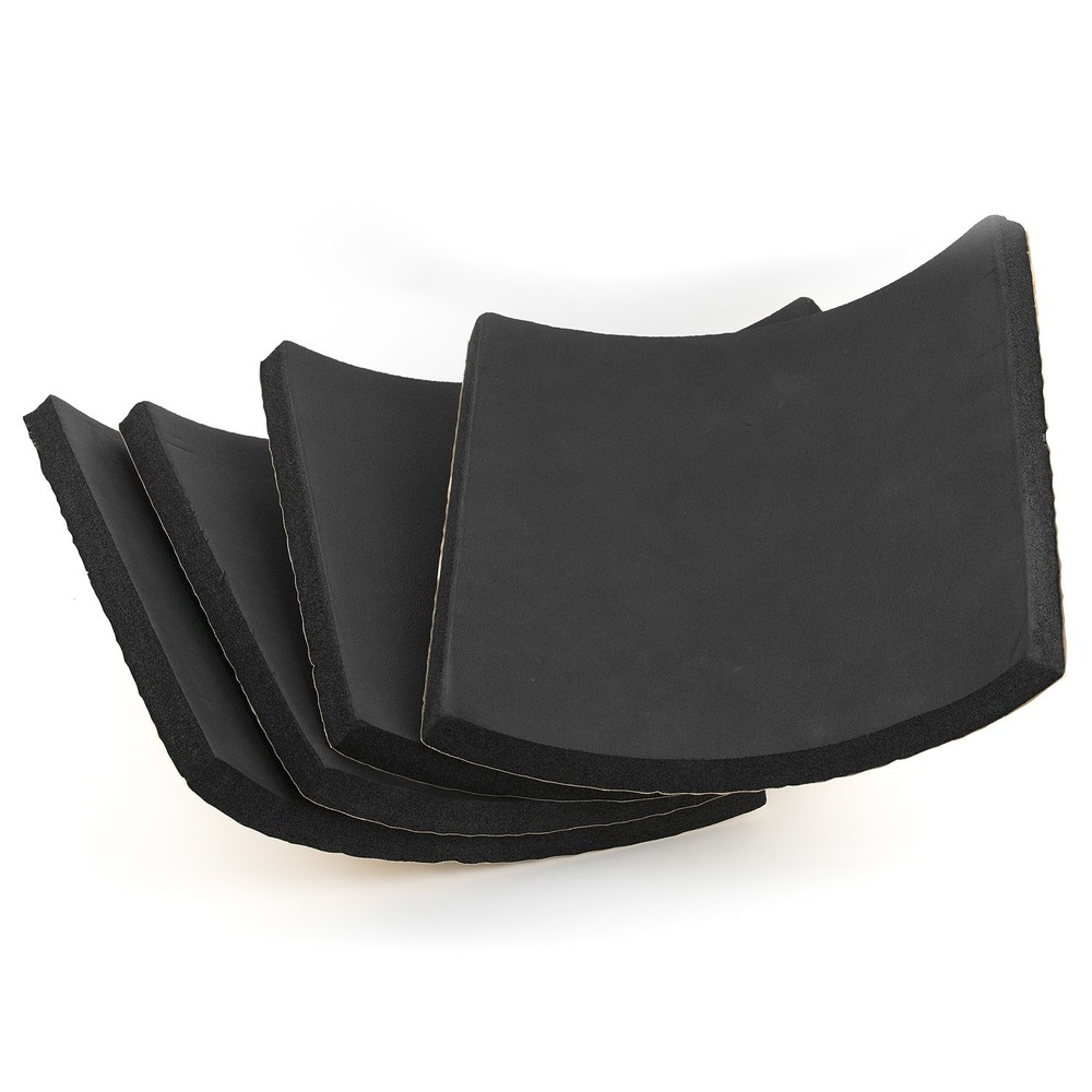4PCS 12"x12" Black High Density Upholstery Foam Couch Mat Replacement Padding