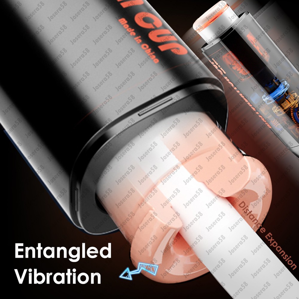 Male Masturbaters Automatic HandsFree Rotating Cup Thrusting Stroker Lubricants