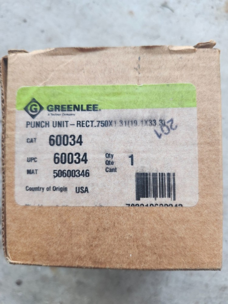 Greenlee Rectangle punch unit