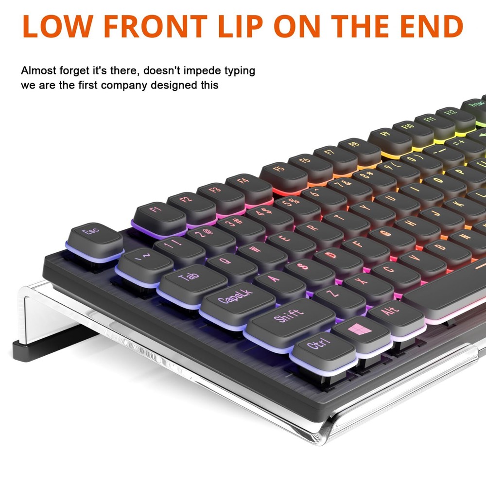 Computer Keyboard Stand Tilt PC Keyboard Stand Riser for Easy Ergonomic Typin...