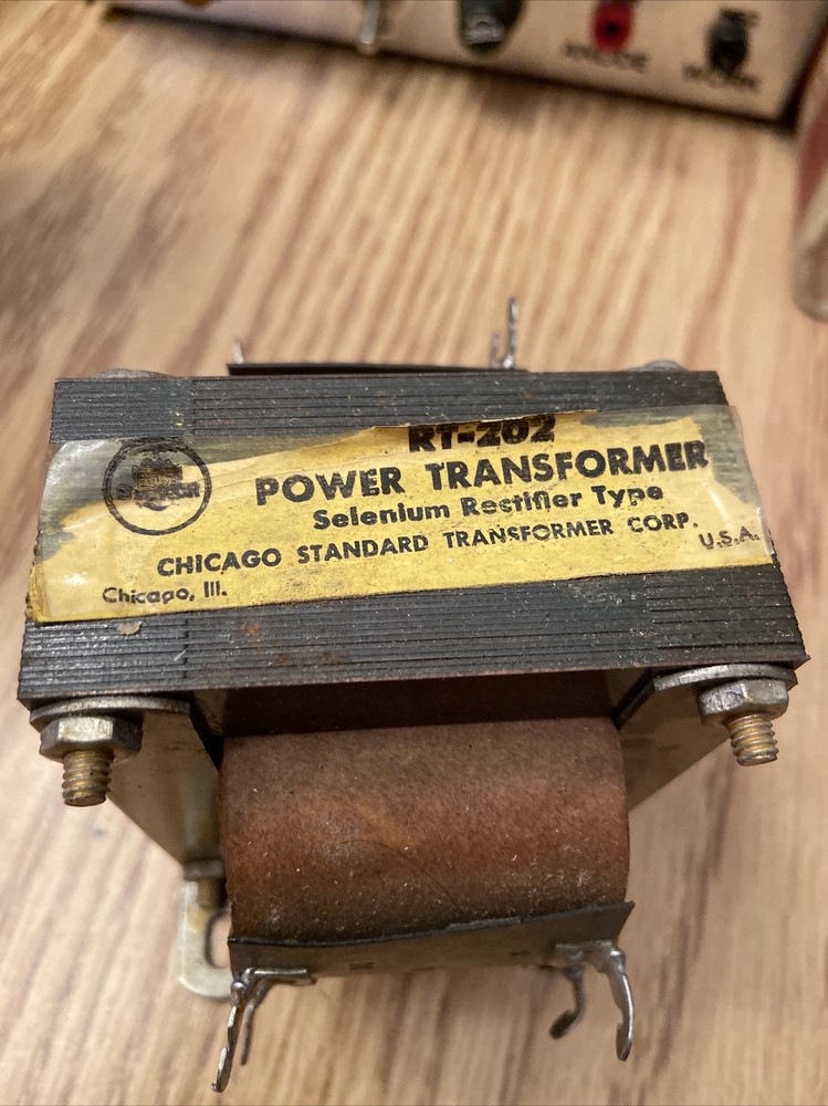 Chicago Standard Power Transformer RT-202, Rectifier Type #A