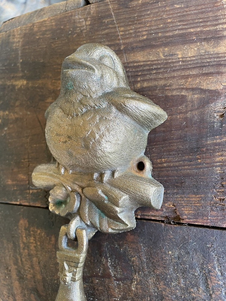 Vintage Solid Brass Bird Door Knocker CARRUTH 1991