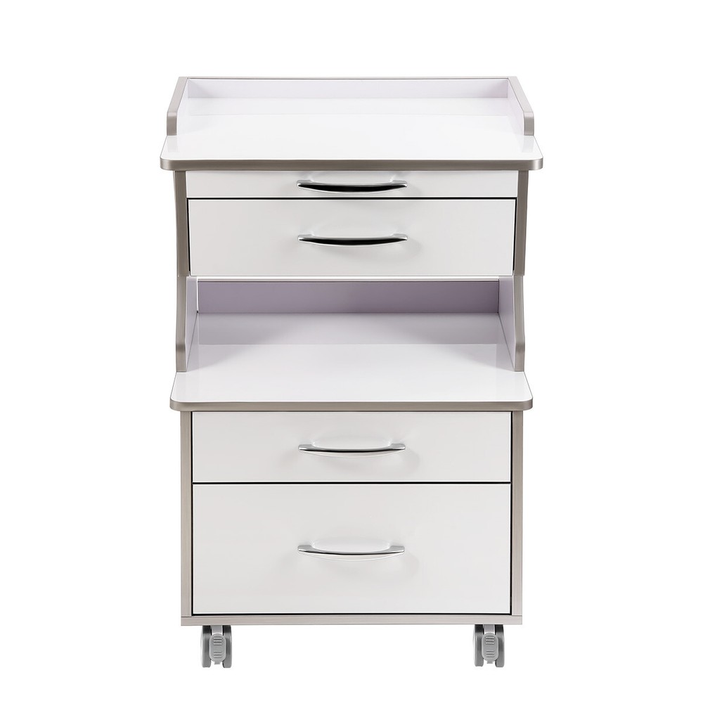 FDA Dental Unit Chair Computer Controlled+Dentist Stool/Rolling Tool Cart