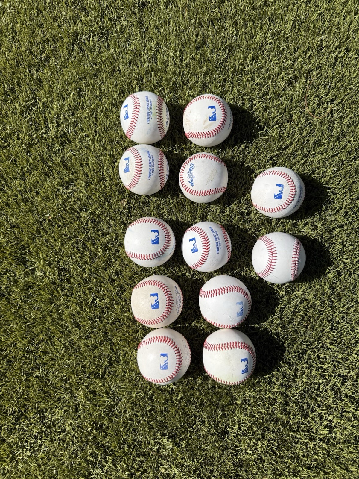 12 Official Minor League Baseballs