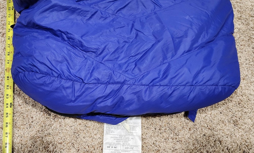 EMS 20 degree Down Semirectangular Sleeping Mummy Bag