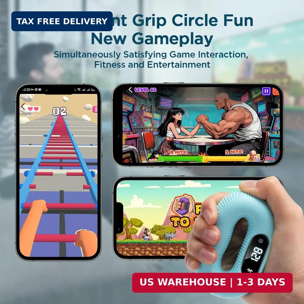Smart Grip Trainer, Supports Multiple Game Interaction and HID Mode Video Browsi