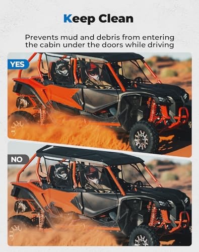UTV Lower Door Panels, Plastic Doos Inserts Compatible with Talon 1000X