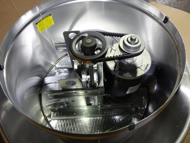 Upblast Exhaust Fan Belt Drive Motor 115v ACCUREX XCUBE-160-10-1-26-6