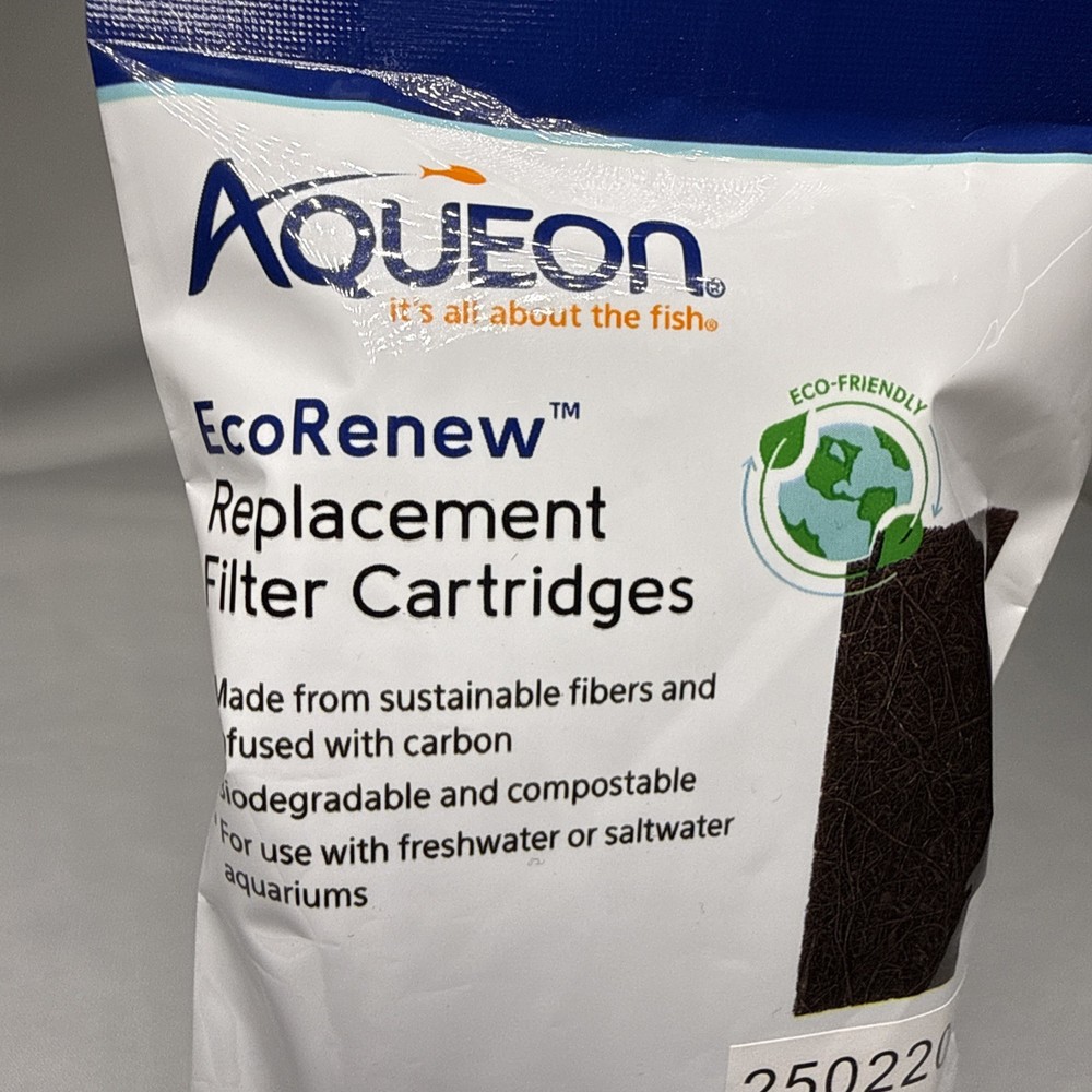 Aqueon EcoRenew Replacement Filter Cartridges Extra Small Extra Small, 3pk