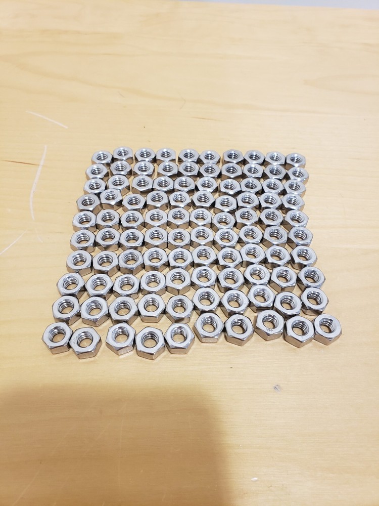 1/4-20 Stainless Steel Hex Nuts (100-Pack)
