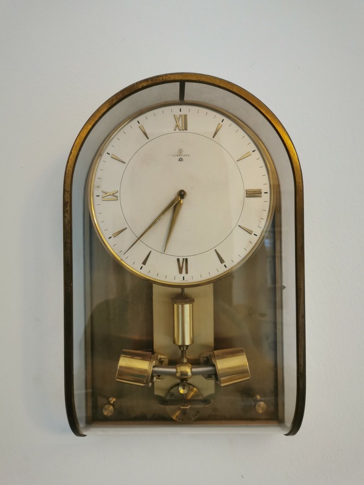 VERY RARE JUNGHANS ATO BRASS WALL CLOCK
