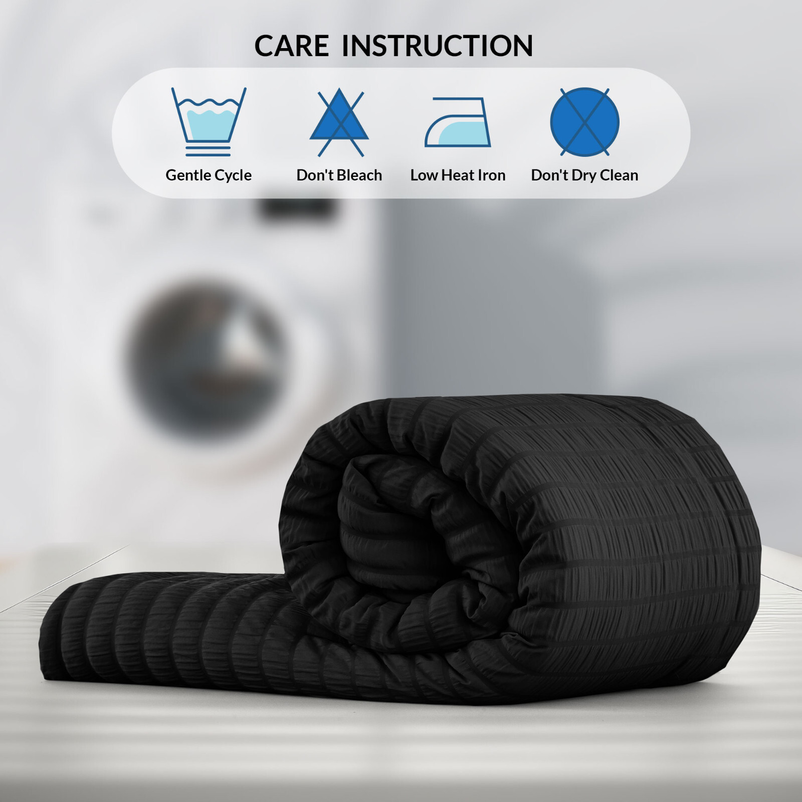 10 Piece Bed in a Bag Comforter Set Breathable Reversible Bedding Set Queen King