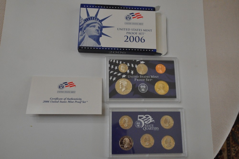 2006-s Proof Set U.S. 10 coins OGP COA