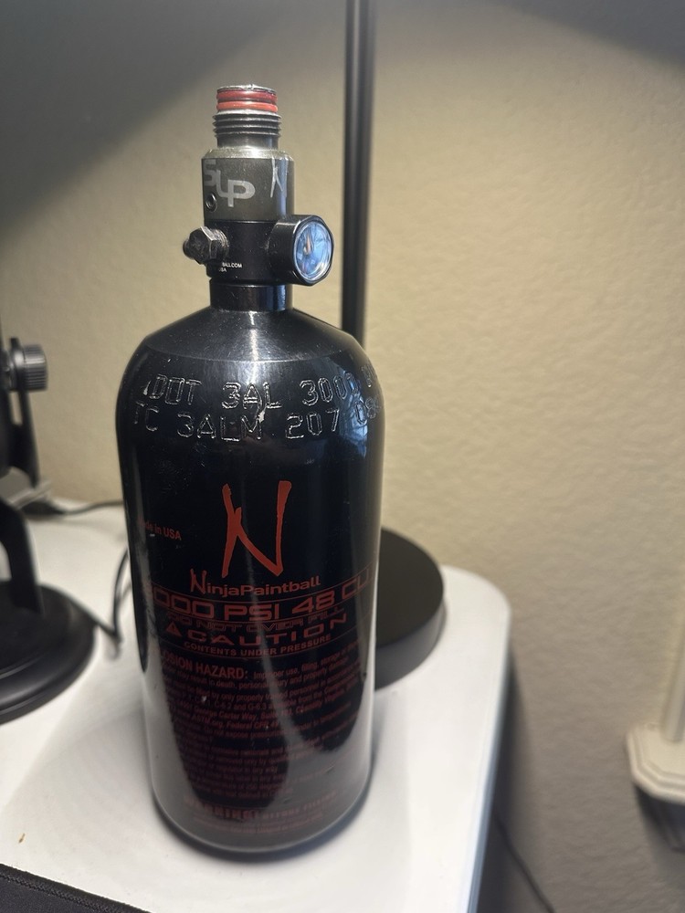 Ninja Flat Bottom Compressed Air Tank w/ Adjustable Regulator - 48/3000