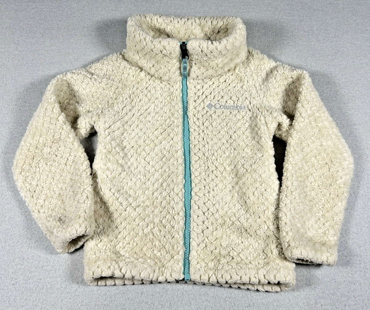 Columbia Toddler Girls Fireside Sherpa Fuzzy Soft Fleece Jacket Size XXS (4-5)