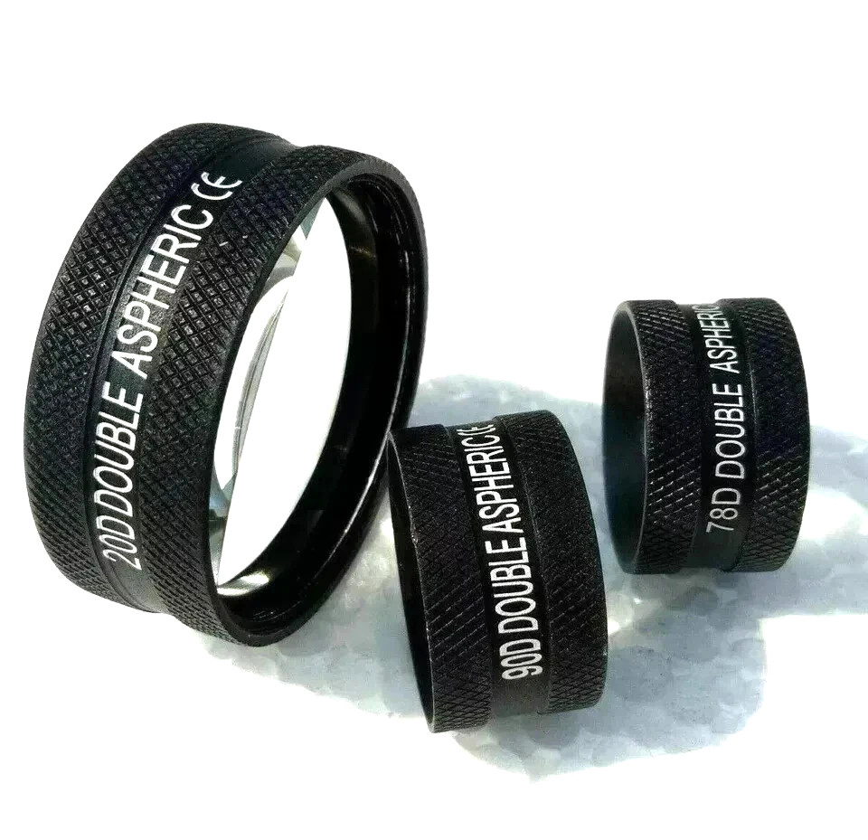 Double Aspheric Lens Combo Black 20D 90D & 78D Lens Optometry