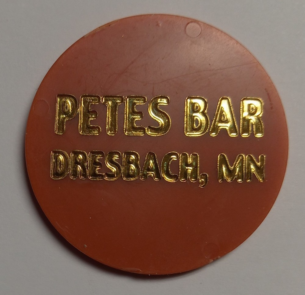 Plastic Trade Token Dresbach Minnesota