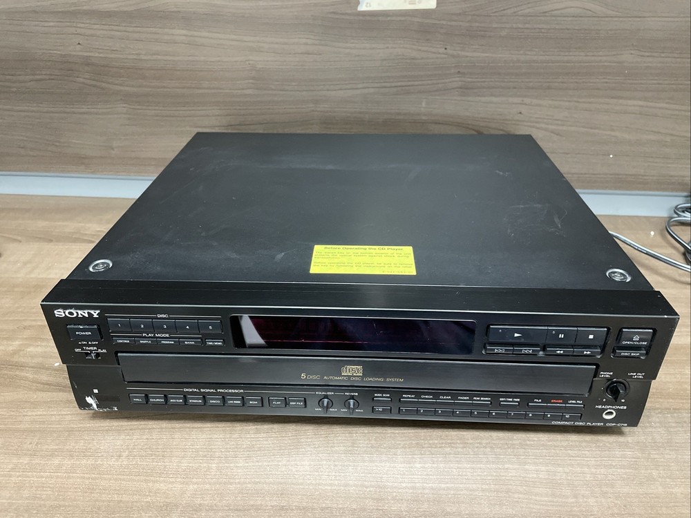 Sony CDP-C715 5-Disc CD Changer, Working