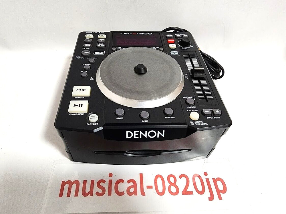 Denon DJ DN-S1200 single Portable CD/MP3 USB Player MIDI Controller