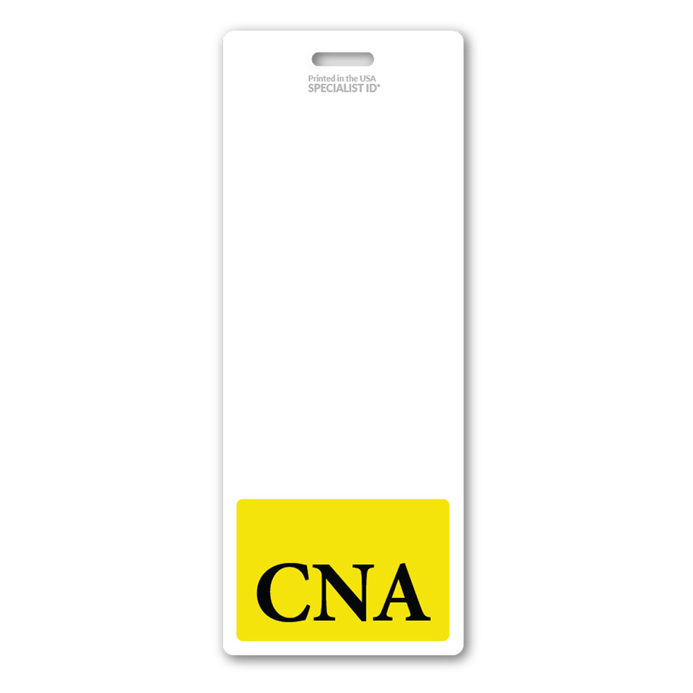 5 Pack - Oversized CNA Badge Buddy - XL Vertical ID Backer for Nursing Assistant