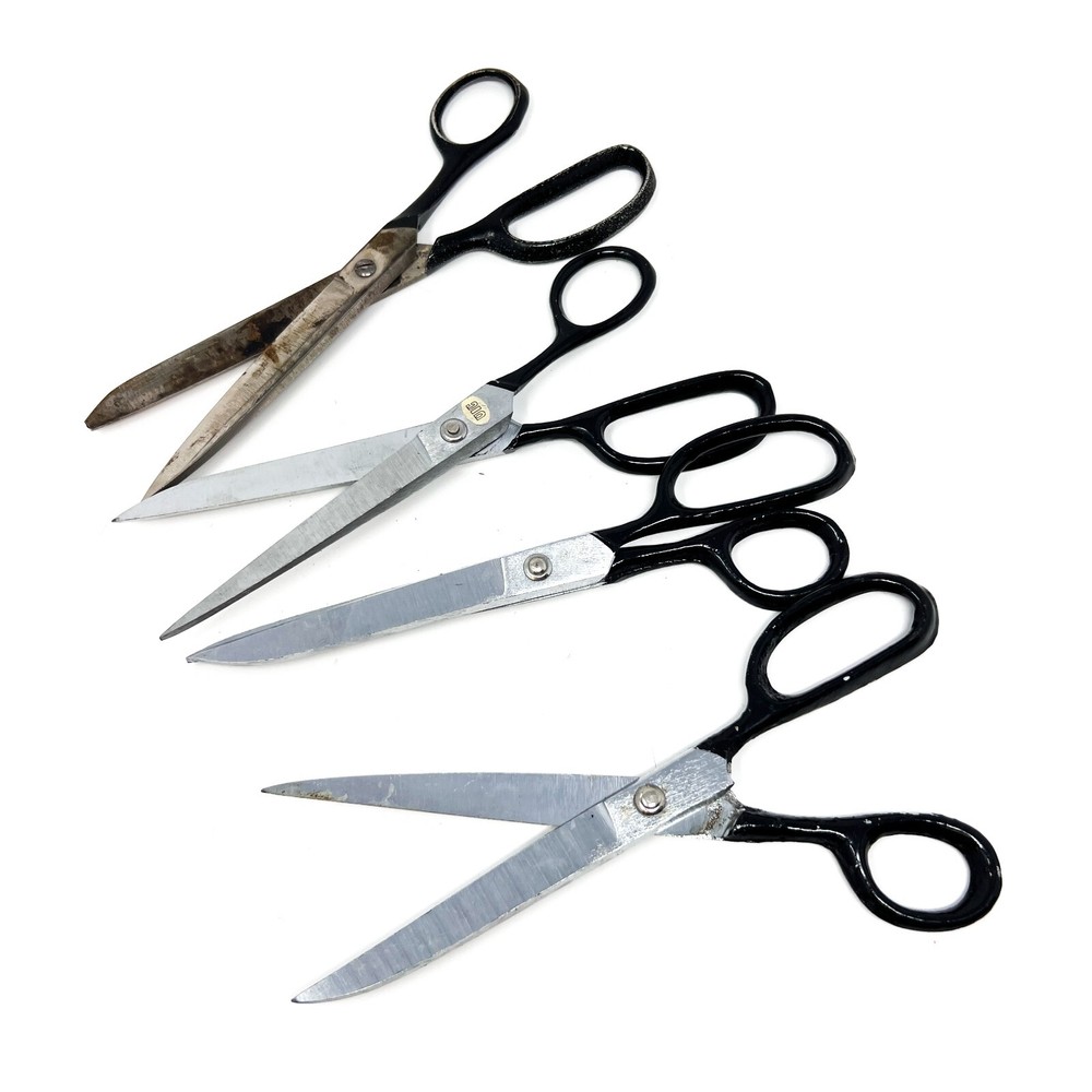 4 Pcs Household Multi Purpose Straight Cutting Scissors Set, Stainless Shears