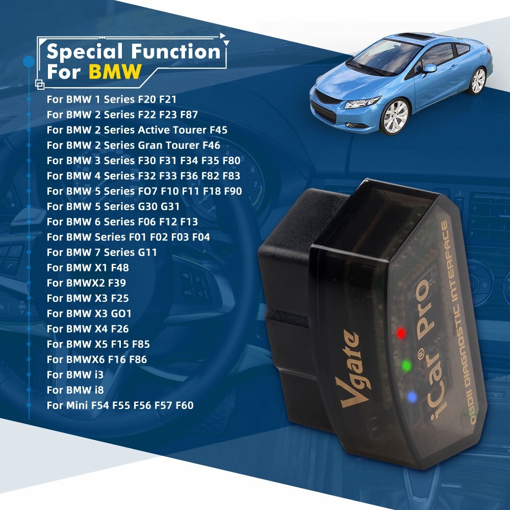 Vgate iCar Pro Bluetooth OBD Diagnostic Scanner Tool Code Reader For IOS Android