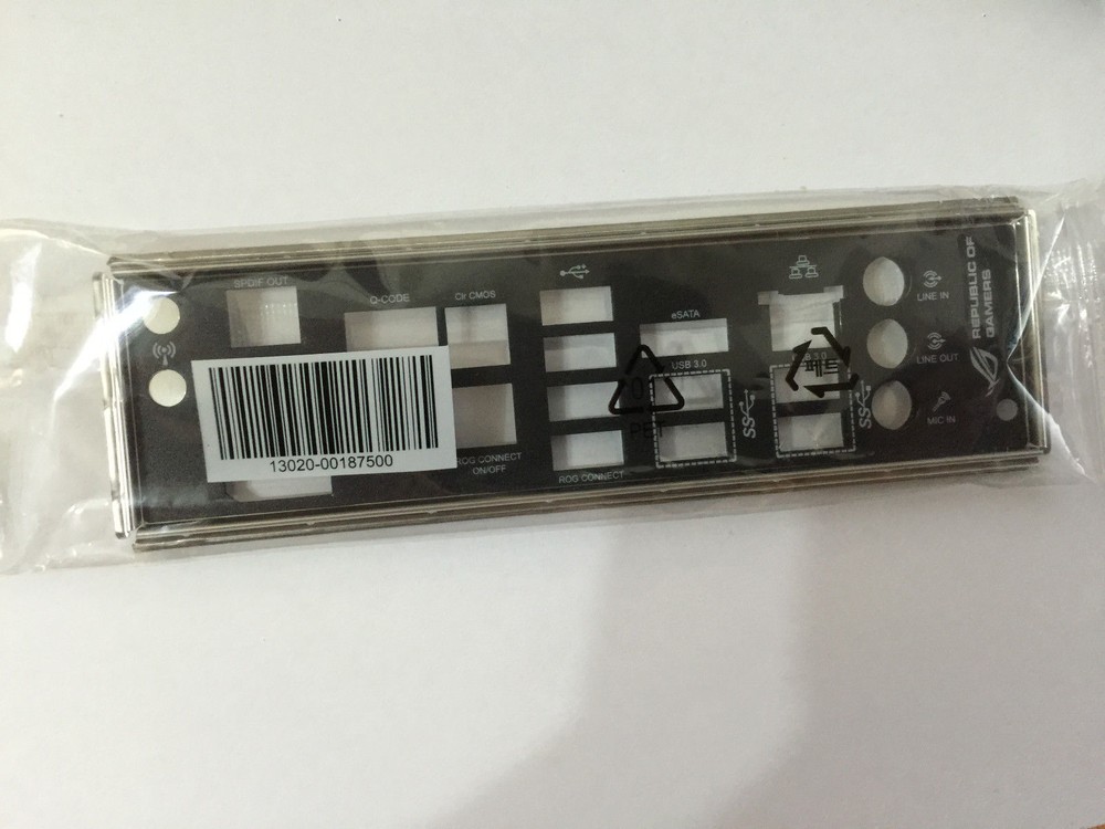 ASUS IO SHIELD for ASUS MAXIMUS VI IMPACT , NEW