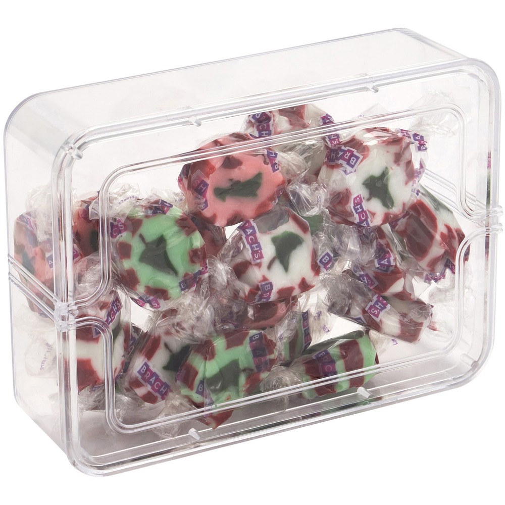 Pioneer Plastics Clear Small Rectangular Container, 5.4375" W x 4" D x 1.5" H