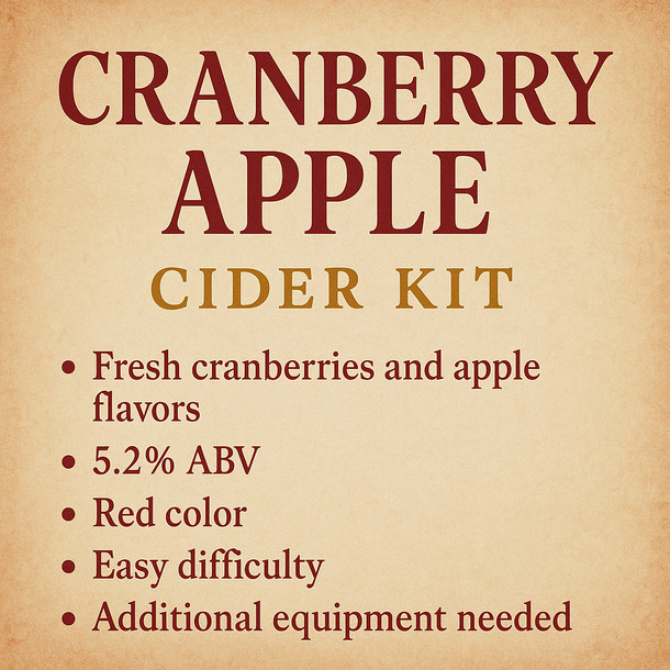 Home Brew Ohio Cranberry Apple Cider Kit
