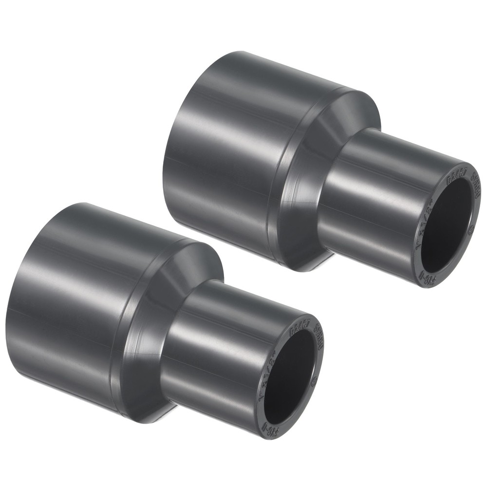 UPVC Fitting Pipe Reducer 1"x 1/2" 2pcs Straight Coupling