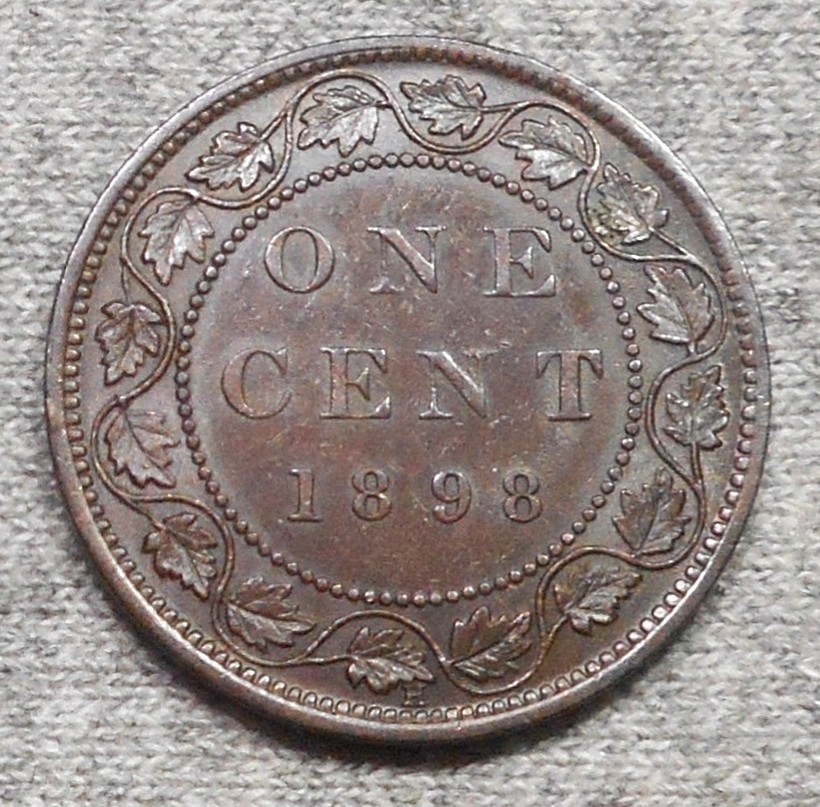 Nice 1898H Canada Large Cent Coin - KM# 7