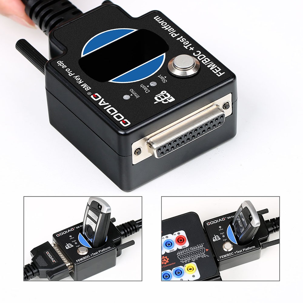 GODIAG GT100 AUTO TOOLS OBD II Break Out Box E-C-U Connector with Test Platform