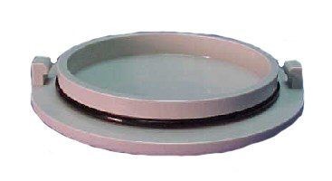 DCI Vacuum Canister Cap w/O-ring, Bottom & Side Mounted, Gray